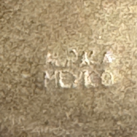 Vintage Ocean Blue Mother of Pearl Floral Inlay Alpaca Bracelet Mexico - Picture 5 of 6